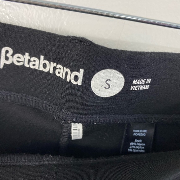 Betabrand Black Trouser Career Work Straight Leg Pants Women’s Small - Picture 3 of 12